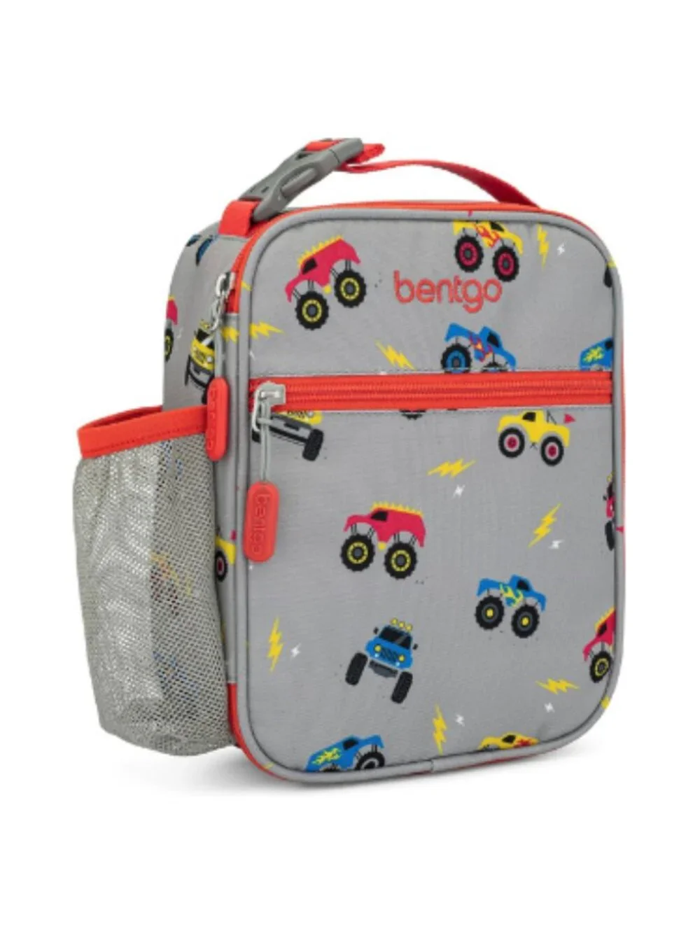 Bentgo Kids Insulated Lunch Tote Trucks Water Resistant Reusable Lunch Bag